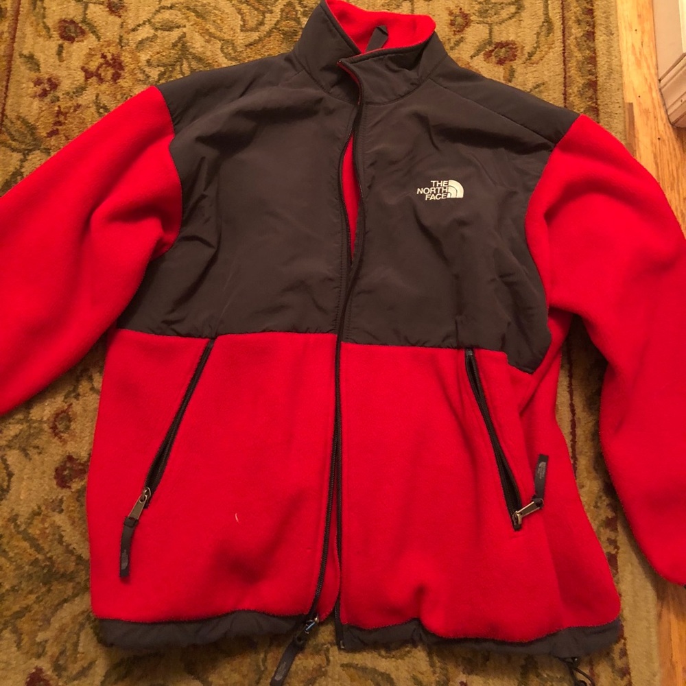The North Face Women’s Red and Black Fleece Jacket
